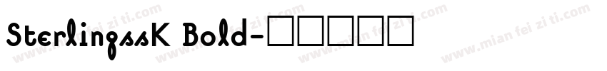 SterlingssK Bold字体转换